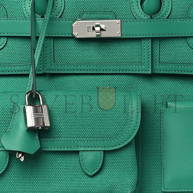 H**me5 master birkin 35 cargo canvas and swift palladium hardware (35*25*18cm)